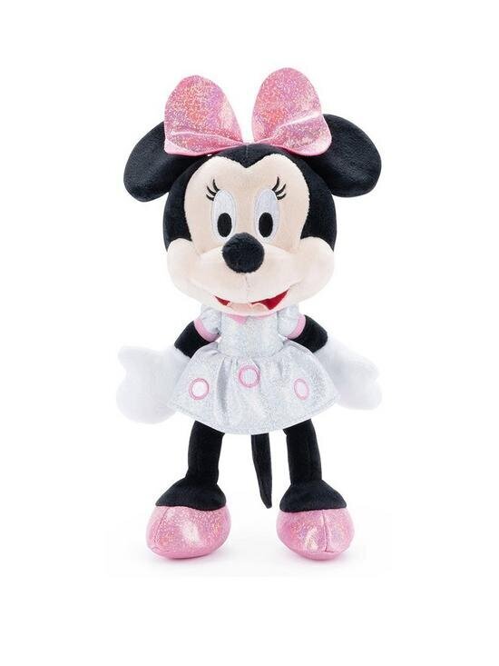 Mīksta rotaļlieta Disney Sparkly Minnie Mouse, 25 cm cena un informācija | Mīkstās (plīša) rotaļlietas | 220.lv