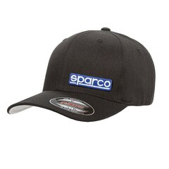 Cepure Sparco FLEXFIT Melns S/M cena un informācija | Vīriešu cepures, šalles, cimdi | 220.lv