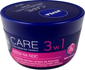 Ночной восстанавливающий крем для лица Nivea Care 3 в 1, 100 мл цена и информация | Наносите на чистую кожу лица. Подержите около 10-15 минут и смойте водой. | 220.lv