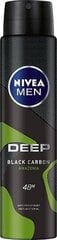 Izsmidzināms dezodorants Nivea Deep Black Carbon Amazonia, 250 ml cena un informācija | Dezodoranti | 220.lv
