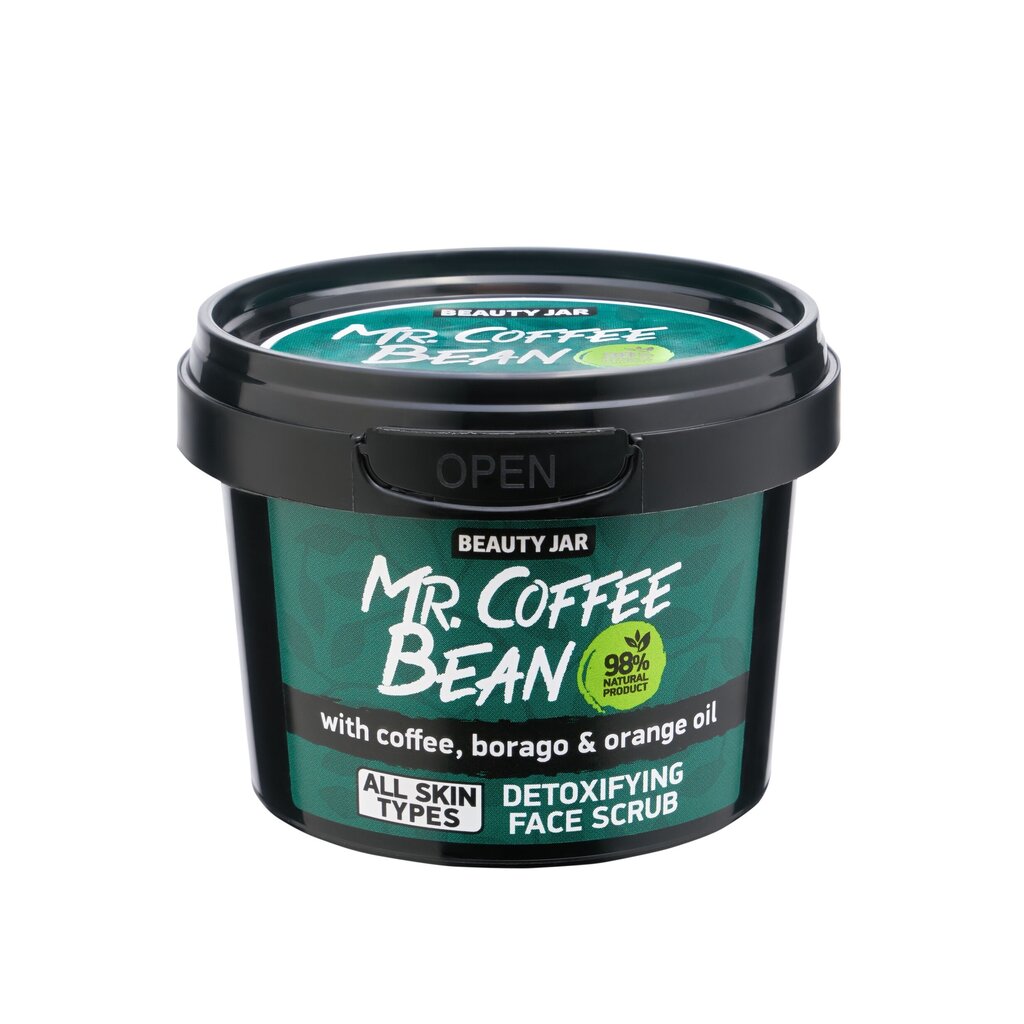 Sejas skrubis Beauty Jar Mr. Coffee Bean, 50 g cena un informācija | Sejas ādas kopšana | 220.lv