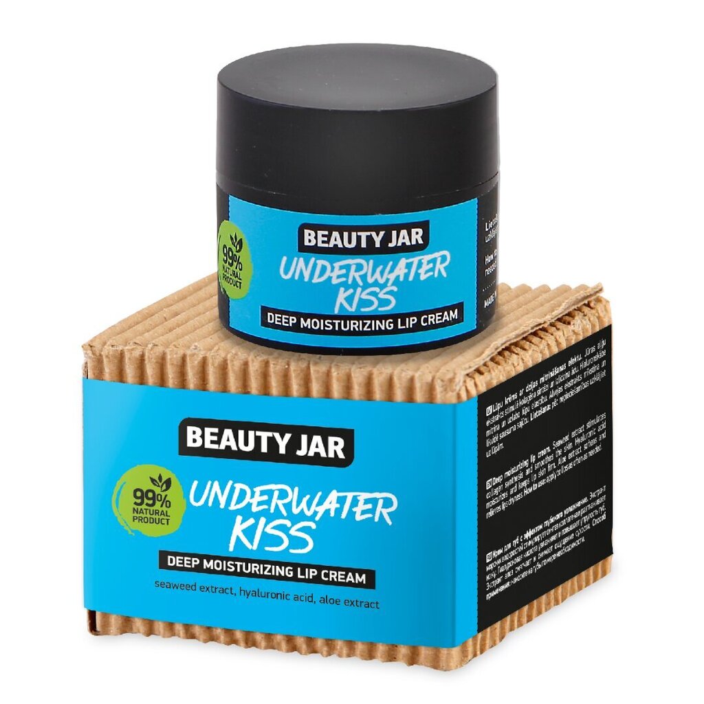 Lūpu krēms Beauty Jar Underwater Kiss, 15 ml cena un informācija | Sejas krēmi | 220.lv