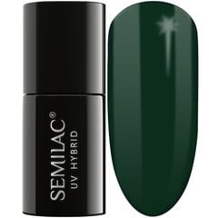 Ilgstoši noturīga hibrīda nagu laka Semilac 309 Pine Green, 7 ml цена и информация | Лаки для ногтей, укрепители | 220.lv