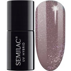 Ilgnoturīga hibrīda nagu laka Semilac, 322 Shimmer Dust Brown, 7 ml цена и информация | Лаки для ногтей, укрепители | 220.lv