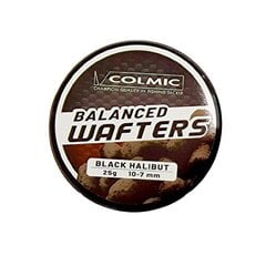 Wafters Colmic WAFTERS: HALIBUT 10X7mm – BLACK 25g цена и информация | Прикормки | 220.lv