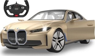 Radiovadāms automobilis Rastar BMW i4 Concept, zeltains цена и информация | Игрушки для мальчиков | 220.lv