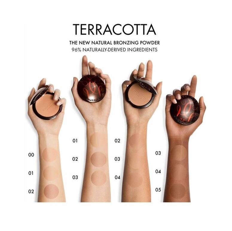 Sejas konturēšanas pūderis Guerlain Terracotta Bronzing Powder, 10 g cena un informācija | Bronzeri, vaigu sārtumi | 220.lv