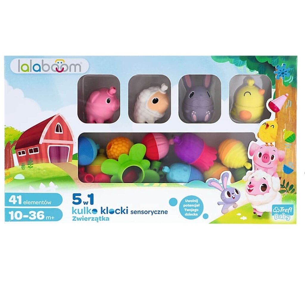 Komplekts Trefl Lalaboom Farm Animals 41 gab. цена | 220.lv