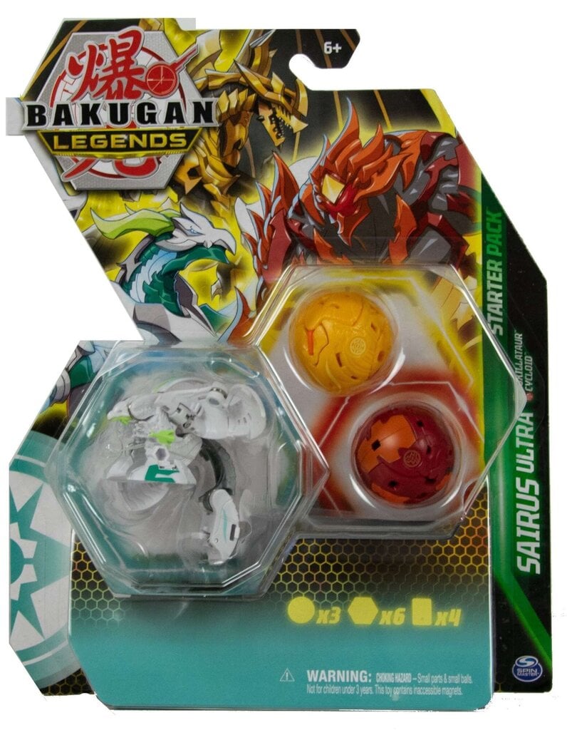 Komplekts Bakugan Legends Starter Sairus Ultra 3 figūriņas + kartes цена и информация | Rotaļlietas zēniem | 220.lv