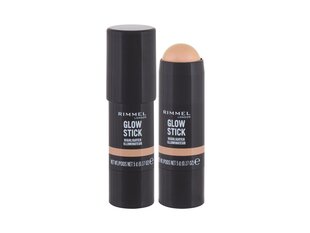 Rimmel London Glow Stick izgaismotājs (hailaiters) 5 g, 002 Bold cena un informācija | Bronzeri, vaigu sārtumi | 220.lv