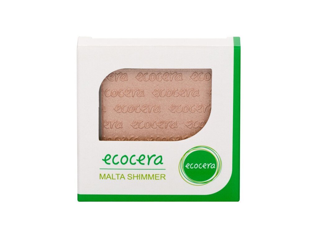 Kvēlojošs līdzeklis, Ecocera Shimmer, Malta, 10 g cena un informācija | Bronzeri, vaigu sārtumi | 220.lv