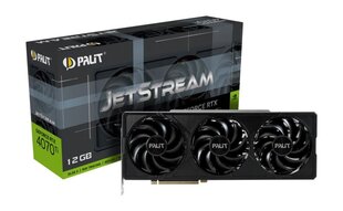 Видео карта Palit VGA PCIE16 RTX4070TI 12 ГБ/RTX4070TI JETSTREAM PALIT цена и информация | Видеокарты (GPU) | 220.lv