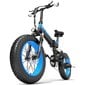 Elektriskais velosipēds BEZIOR XF200, melns/zils, 1000W, 15Ah cena un informācija | Elektrovelosipēdi | 220.lv