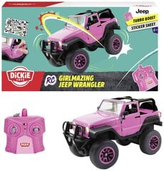 Radiovadāms džips Dickie Toys RC Jeep Wrangler, rozā цена и информация | Игрушки для девочек | 220.lv