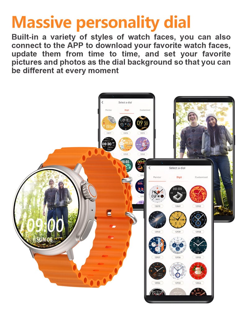 Viedpulkstenis; Smartwatch LIVMAN GT88 цена и информация | Viedpulksteņi (smartwatch) | 220.lv