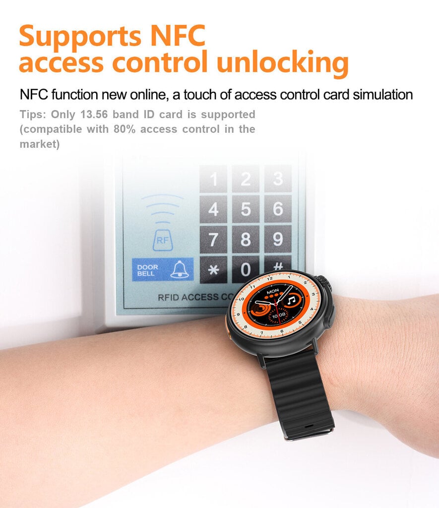 Livman S9 Ultra Orange cena un informācija | Viedpulksteņi (smartwatch) | 220.lv