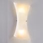 Balta LED stikla sienas lampa Ebba cena un informācija | Sienas lampas | 220.lv