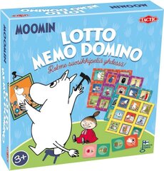 Набор настольных игр Tactic Moomin 3 в 1, FI цена и информация | Настольная игра | 220.lv