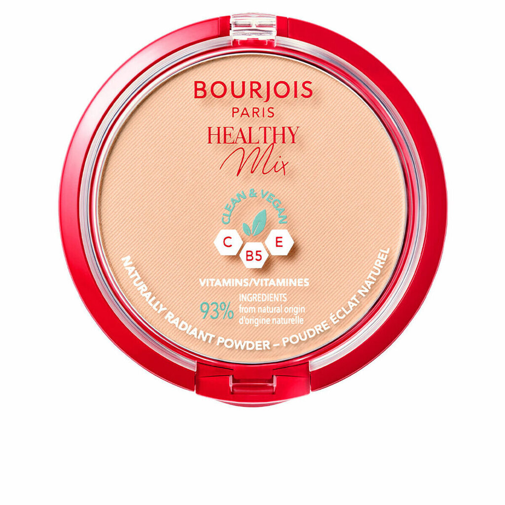 Kompaktais pūderis Bourjois Healthy Mix N 02-vainilla, 10 g cena un informācija | Grima bāzes, tonālie krēmi, pūderi | 220.lv