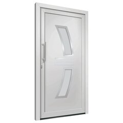 3057564 vidaXL Front Door White 108x208 cm (147141+203899) цена и информация | Межкомнатные двери | 220.lv