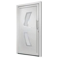 3057565 vidaXL Front Door White 88x200 cm (147142+203899) цена и информация | Межкомнатные двери | 220.lv