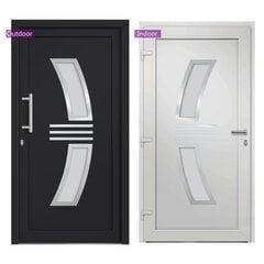 3057572 vidaXL Front Door Anthracite 98x208 cm (147149+203899) cena un informācija | Iekšdurvis | 220.lv