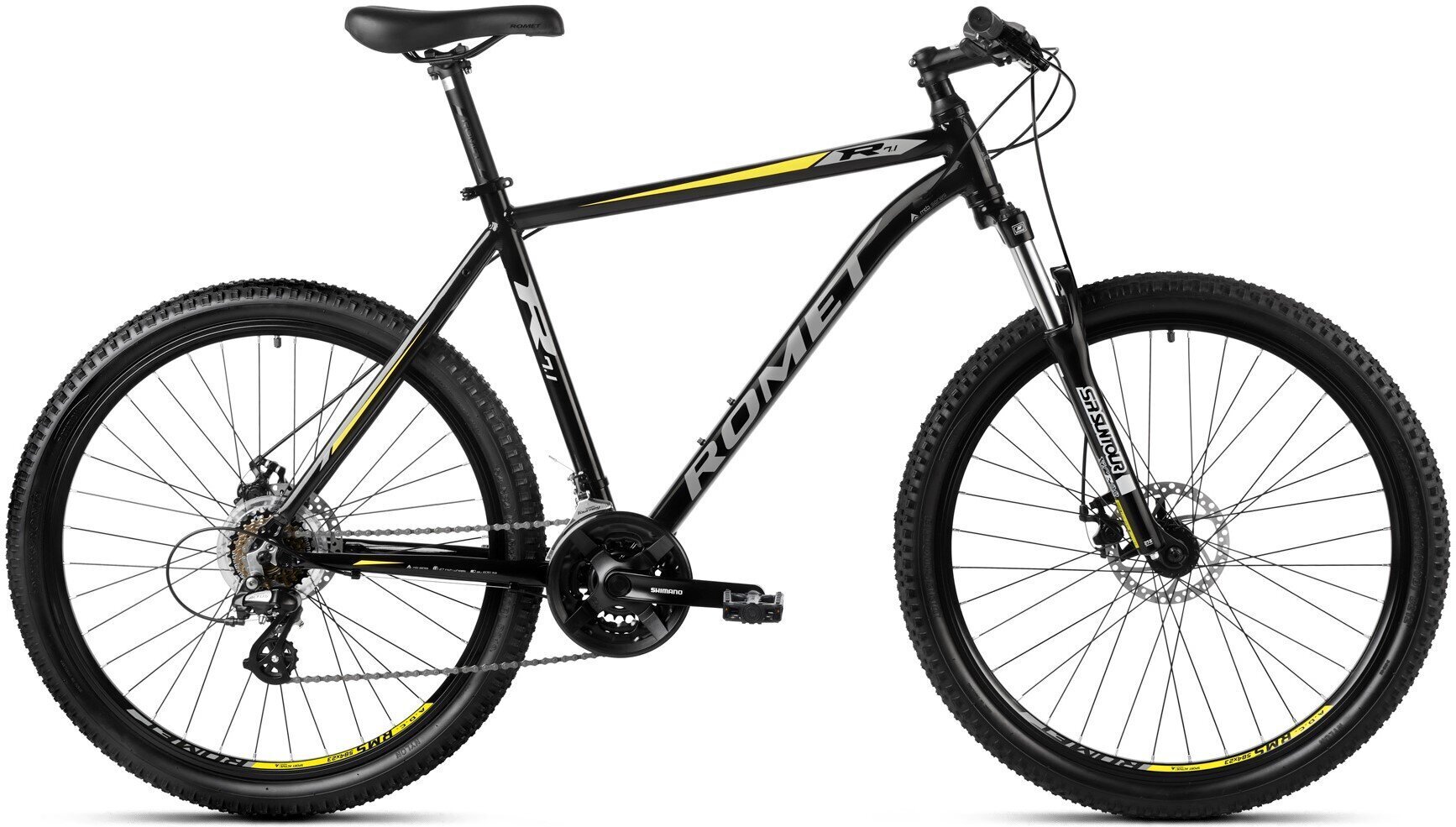 Velosipēds Romet Rambler R7.1 27.5" 2023, melns cena un informācija | Velosipēdi | 220.lv