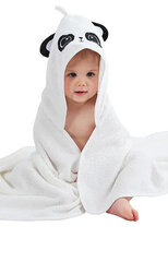 Веселое детское полотенце с капюшоном, белое цена и информация | Полотенца | 220.lv
