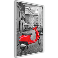 Плакат The Most Beautiful Scooter, Белая рама, 20x30 цена и информация | Картины | 220.lv