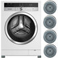 Pretvibrācijas gumijas paliktņi veļas mašīnas kājām, 4 gab. cena un informācija | Lielās sadzīves tehnikas piederumi | 220.lv