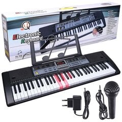 Детский синтезаторный набор с микрофоном MQ 6136L цена и информация | Клавишные музыкальные инструменты | 220.lv