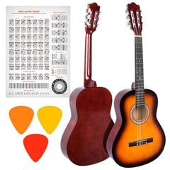 NN BD 36 3/4 Iesācēju ģitāras komplekts SB цена и информация | Гитары | 220.lv