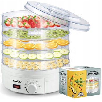 Сушилка для овощей и фруктов Dexxer 500 Вт цена и информация | Сушилки для фруктов | 220.lv