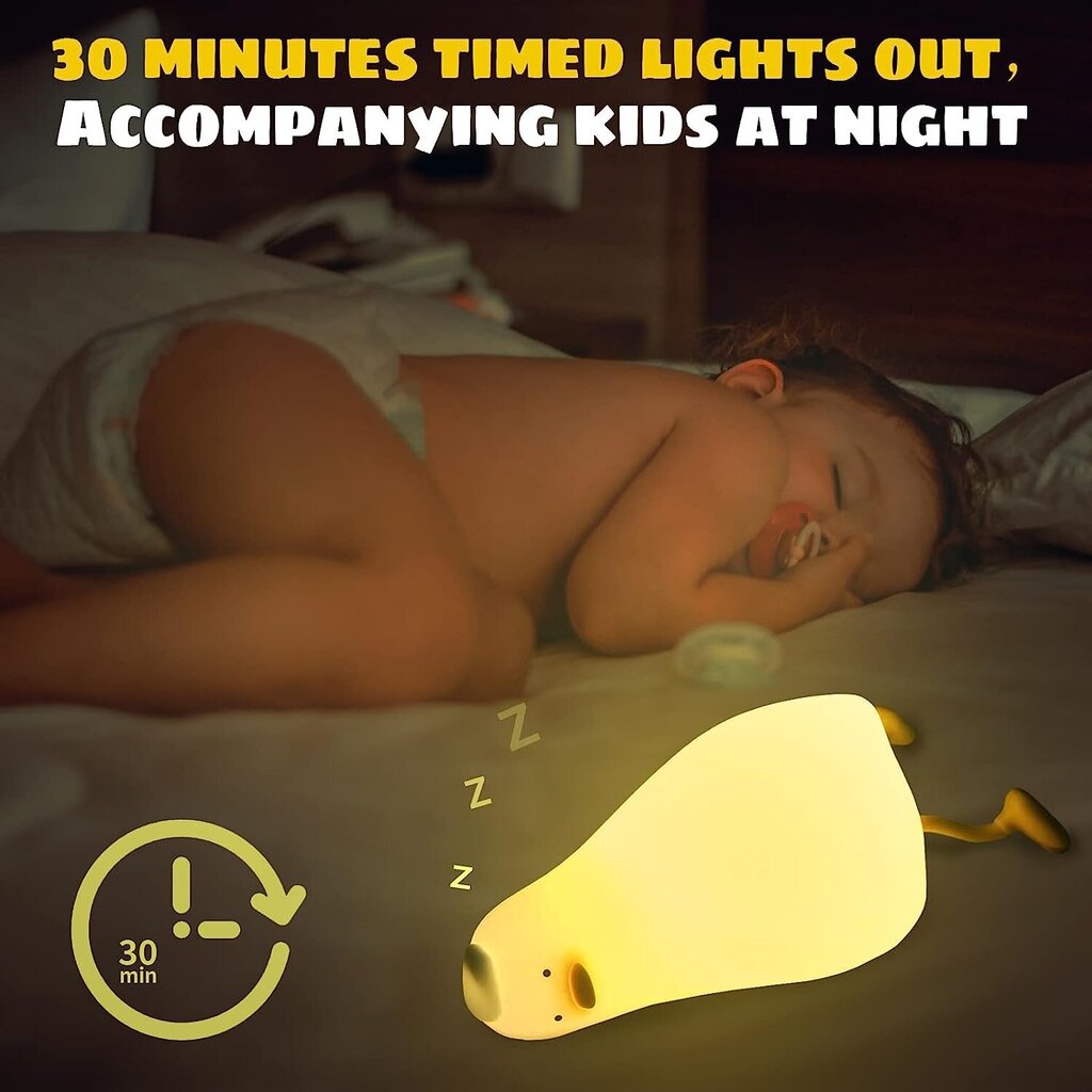 Bērnu nakts lampa - silikona pīle - GOAPA цена и информация | Lampas bērnu istabai | 220.lv