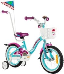14" velosipēds Mimi Karbon, krāsa: balta/violeta/zila cena un informācija | Velosipēdi | 220.lv