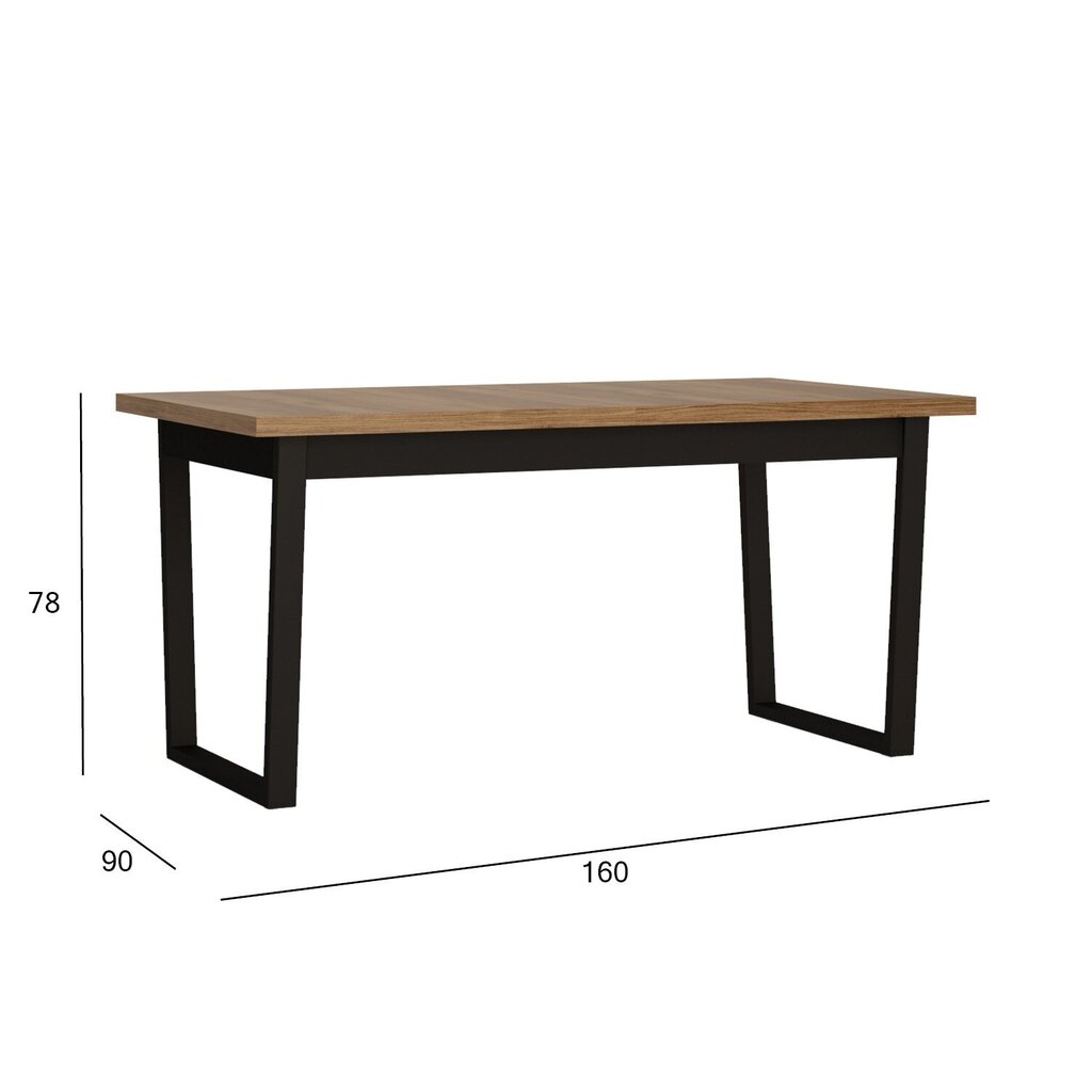 Galds CATANIA 160/240x90x78cm cena un informācija | Virtuves galdi, ēdamgaldi | 220.lv