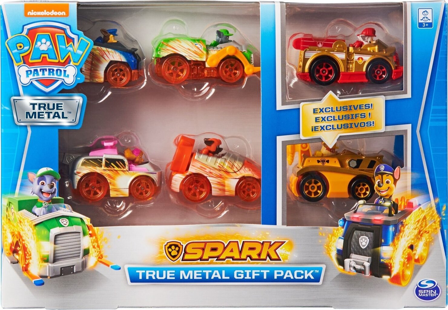 Spark Paw Patrol True Metal 6 transportlīdzekļu komplekts цена и информация | Attīstošās rotaļlietas | 220.lv