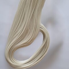 Волосы хвоста белого цвета 85 см, 100 гр. 60 нет. цена и информация | Аксессуары для волос | 220.lv