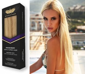Натуральные светлые волосы на клипсах Remy 6 частей, 613 №. цена и информация | Аксессуары для волос | 220.lv