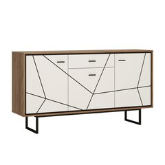 Cabinet BROLO 167x40xH91cm, black/white цена и информация | Комоды | 220.lv