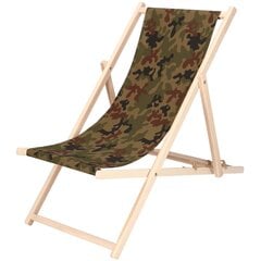 Springos saliekamā gulta, zaļa cena un informācija | Sauļošanās krēsli | 220.lv