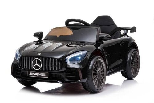 Одноместный электромобиль Mercedes GT R, черный цена и информация | Электромобили для детей | 220.lv