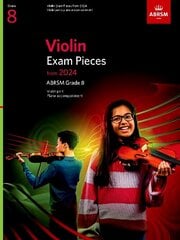 Violin Exam Pieces from 2024, ABRSM Grade 8, Violin Part & Piano Accompaniment цена и информация | Книги об искусстве | 220.lv