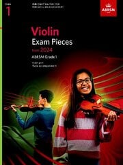 Violin Exam Pieces from 2024, ABRSM Grade 1, Violin Part & Piano Accompaniment cena un informācija | Mākslas grāmatas | 220.lv