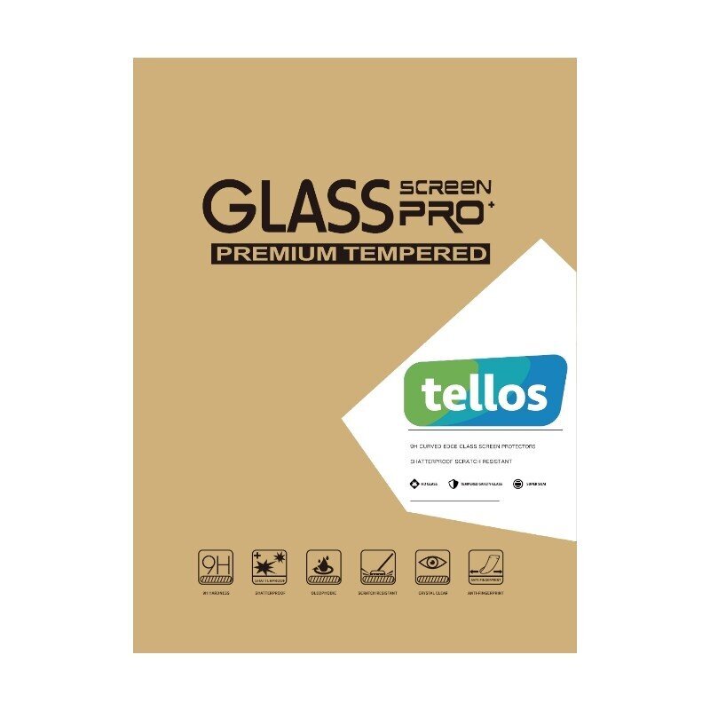 LCD aizsargstikls 9H Tellos Lenovo Tab M10 Plus 3rd Gen TB125FU/TB128FU/TB128XU 10.6 cena un informācija | Ekrāna aizsargstikli | 220.lv