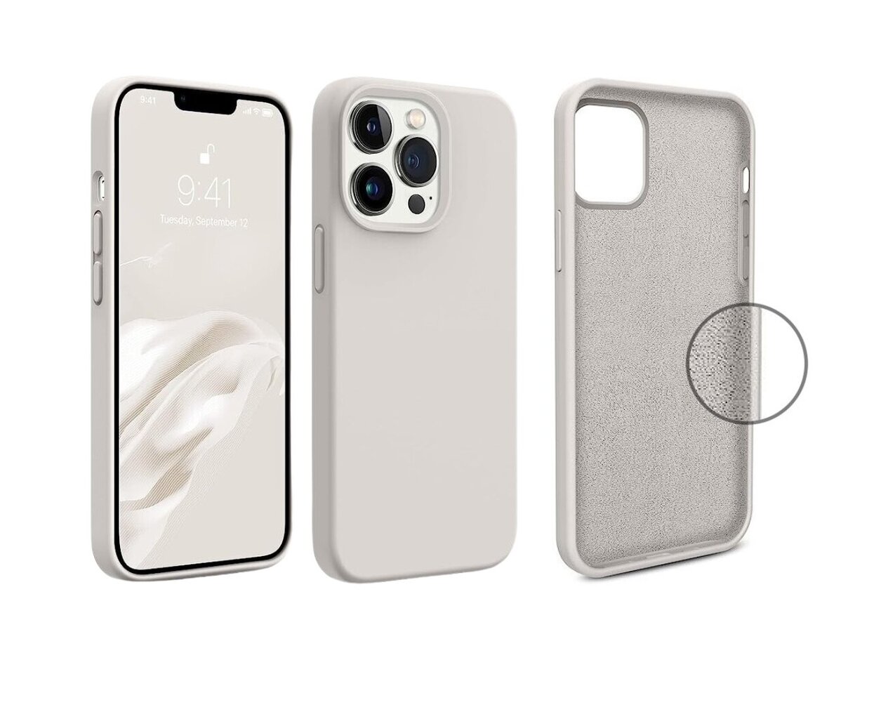 Jashinne Silicone Case Set 3in1 IP13PM цена и информация | Ekrāna aizsargstikli | 220.lv