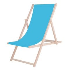 Saliekamā gulta Springos, zila cena un informācija | Sauļošanās krēsli | 220.lv