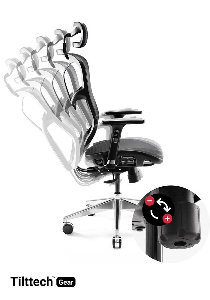 DIABLO V-BASIC ergonomisks krēsls (melns) cena un informācija | Biroja krēsli | 220.lv