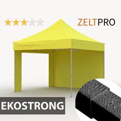 Tirdzniecības telts Zeltpro Ekostrong dzeltena, 3x3 cena un informācija | Teltis | 220.lv