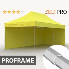 Tirdzniecības telts Zeltpro Proframe dzeltena, 3x6 cena un informācija | Teltis | 220.lv